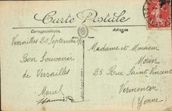 VINTAGE POSTCARD Versailles Palate Of the Room of Congers