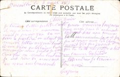 VINTAGE POSTCARD Versailles the Basin of Large Neptune Water