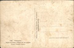 VINTAGE POSTCARD Versailles Palate of Large Trianon on the gardens