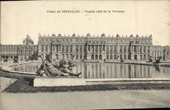 CPA Versailles Palais de Facade Cote de la Terrasse