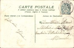 VINTAGE POSTCARD Fantasy Flowers Good and Happy