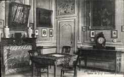 VINTAGE POSTCARD Charmettes Living room of JJ Rousseau