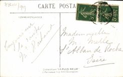 VINTAGE POSTCARD Charmettes Living room of JJ Rousseau