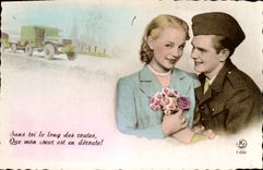 MODERN CARD Fantasy Woman Militaria Soldier