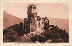 VINTAGE POSTCARD Auvergne Castle De Tournoel