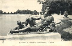 VINTAGE POSTCARD Park Of Versailles Floor of Water the Rhone