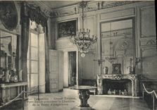VINTAGE POSTCARD Versailles Large Trianon Small Living room Preceding the Room Of the Queen of England