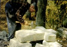 MODERN CARD Breizh On the Crosses Of Way Piker Maen mason stone