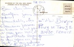 MODERN CARD Wildwood By the Sea New Jersey Panoramic View Off The Boardwalk