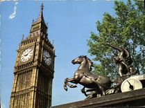 CPM Big Ben And Boadicea Statue London Cheval