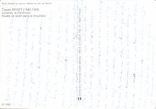 MODERN CARD Claude Monet London the Parliament Trouee De Soleil In the Fog