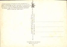 MODERN CARD Companions of Yesterday And Aujourd Today Under the Patronage Of Saint Nicolas Cooperage