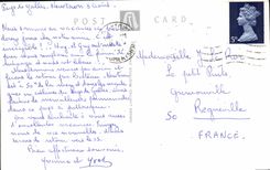 POSTAL MODERNA igualación del lago Vyrnwy