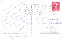 CPM Souvenir Des Villers Bocage le marche Hopital Hospice La rue principale Rue Pasteur