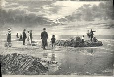 CPA Enfants au bor de la plage Folklore