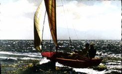CPM En Regates Grand Largue Tribord Amures Bateau