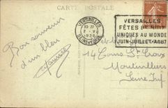 VINTAGE POSTCARD Park Of Versailles Hamlet Of Marie Antoinette the House Of the Queen