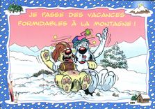 CPM Je Passe Des Vacances Formidables A La Montagne Chien Gotlib 