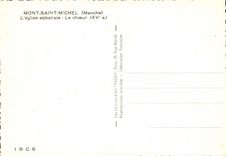 CPM Le Mont Saint Michel L'Eglise Abbatiale Le Choeur