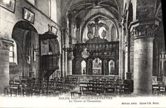 VINTAGE POSTCARD Church Julien Saint Poor Chorus And Iconostase Paris