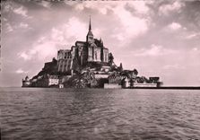 MODERN CARD Mont Saint Michel Western Southern part Spring tide