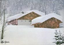CPM Sous le neige Chalet Rene Gerard