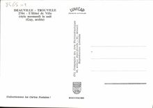 MODERN CARD Trouville Deauville the Town hall the night