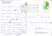 POSTAL MODERNA la puesta del sol mediterránea