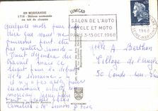 MODERN CARD Normandy House Norman with the thatched roof