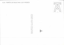 MODERN CARD Snowstorm In the Pyrenees