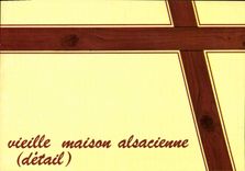 CPM Vieille maison alsacienne Detail