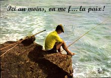 CPM Vacances Peche Pecheur 