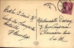 VINTAGE POSTCARD Tavannes In the Night Militaria from September 4th to 5th 1916