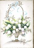 CPM Porte Bonheur Fleurs Muguet