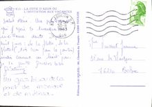 CPM La Cote Dazur Ou L'invitation Aux Vacances