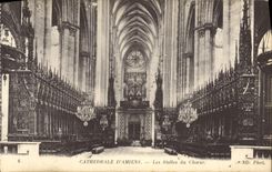MODERN CARD Cathedral Of Amiens Stalls of the chorus