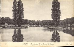 CPA Amiens Promenade de La Hotoie Le bassin 