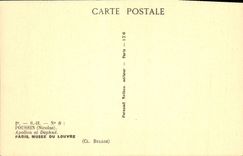 VINTAGE POSTCARD Chick Apollo And Daphne Paris Museum Of the Louvre