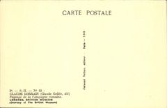 VINTAGE POSTCARD Claude Lorrain Landscape of the Countryside London British Museum