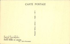 VINTAGE POSTCARD Greuze the Son Punished Paris Museum Of Louvre