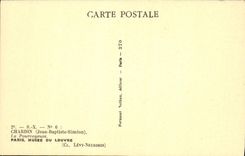 VINTAGE POSTCARD Chardin the provider Paris Museum Of Louvre