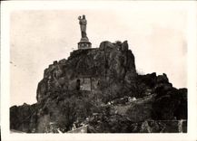 CPM Le Puy Le Rocher Corneille et Notre Dame de France