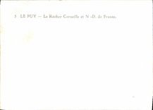 CPM Le Puy Le Rocher Corneille et Notre Dame de France