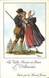 CPM Les Vieilles Provinces de France Orleanais Publicite Farines Jammet Folklore