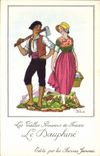 CPM Les Vieilles Provinces de France Dauphine Publicite Farines Jammet Folklore