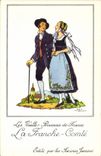 CPM Les Vieilles Provinces de France Franche Comte Publicite Farines Jammet Folklore