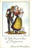 CPM Les Vieilles Provinces de France Augoumois Publicite Farines Jammet Folklore