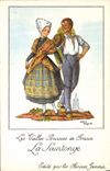 CPM Les Vieilles Provinces de France Saintonge Publicite Farines Jammet Folklore