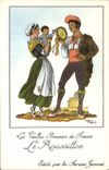 CPM Les Vieilles Provinces de France Roussillon Publicite Farines Jammet Folklore