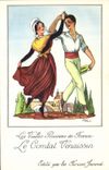 CPM Les Vieilles Provinces de France Comtat Venaissin Publicite Farines Jammet Folklore